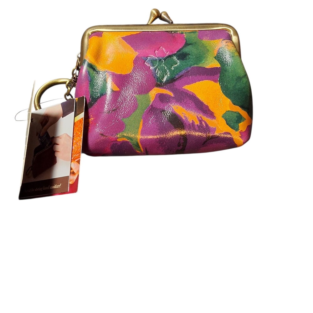 Patricia Nash Multicolor Floral Leather Wristlet